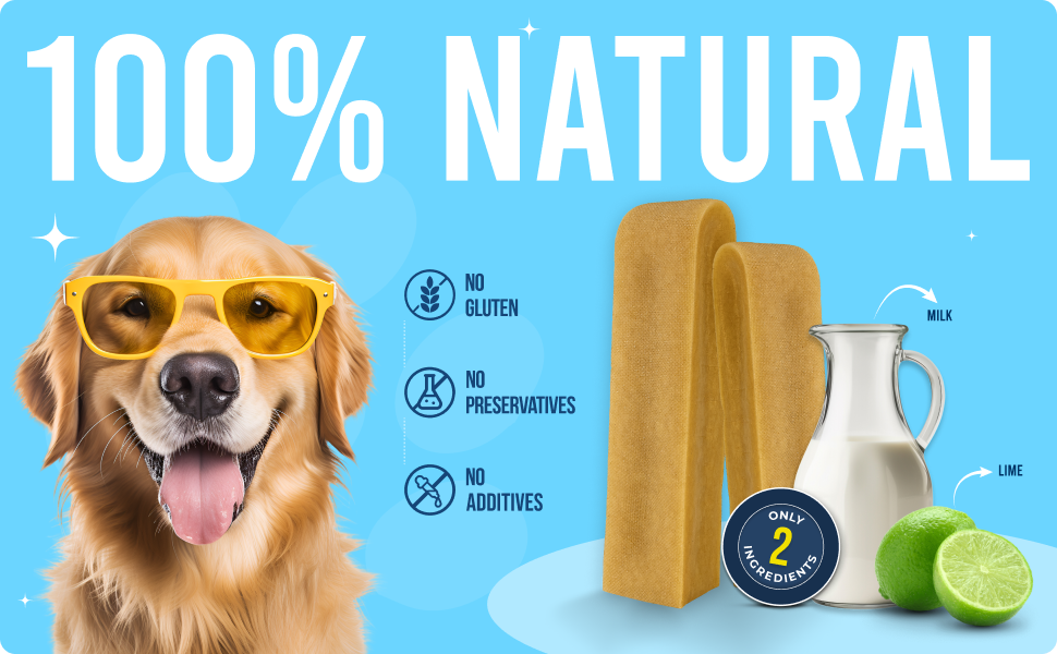 Yakchoo Himalayan Yak Cheese Dog Chews – X-Large 150g - 2pk