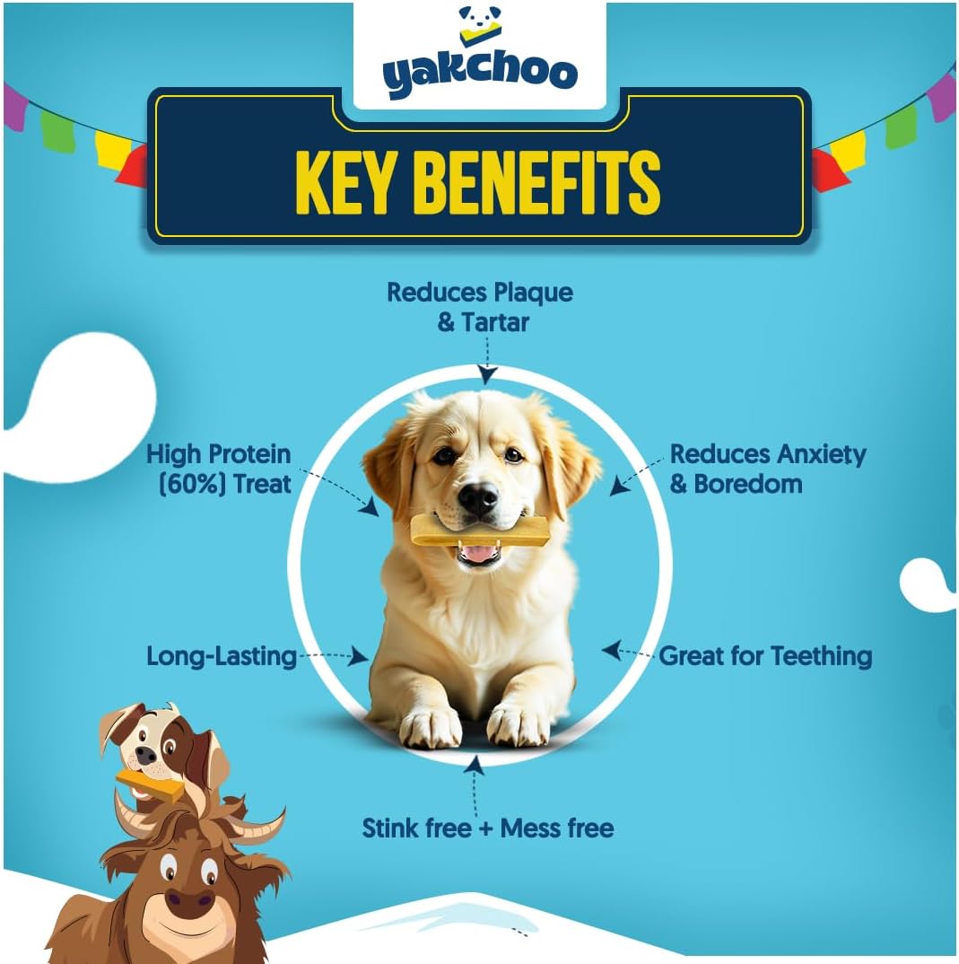 Yakchoo Himalayan Yak Cheese Dog Chews – Large 130g - 2pk