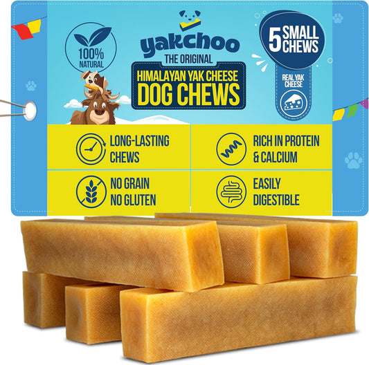 Yakchoo Himalayan Yak Cheese Dog Chews – Small 30g - 5pk