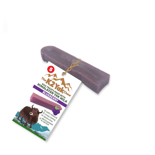 K2 Yak Chews Natural Dog Treats Blueberry Flavour Small 30-40g
