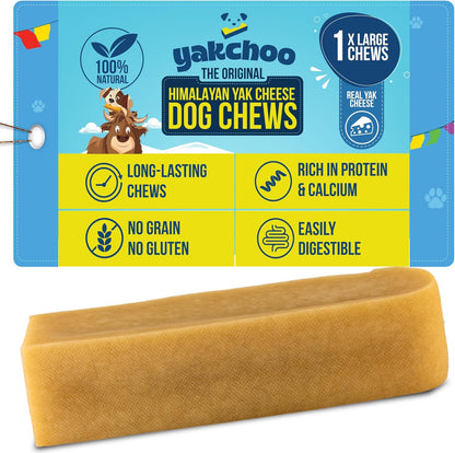 Yakchoo Himalayan Yak Cheese Dog Chews – X-Large 150g - 1pk