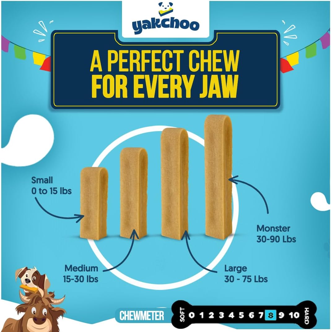 Yakchoo Himalayan Yak Cheese Dog Chews – Small 30g - 5pk